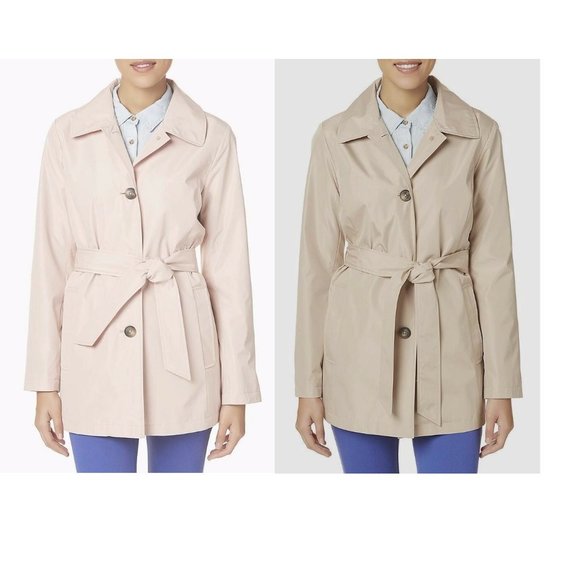 Women's Trench Coat Simply Styled Belted size XL NEW - Picture 1 of 6